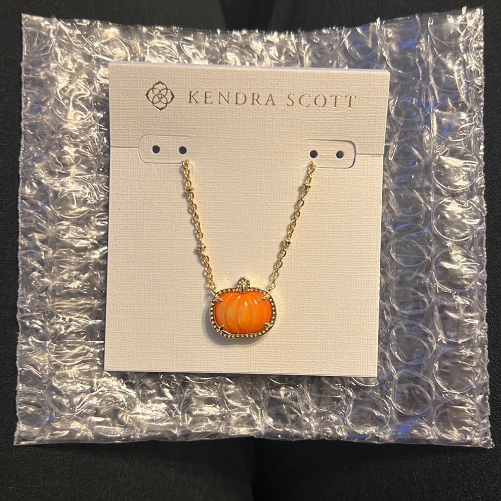 Kendra Scott Pumpkin Necklace